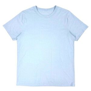 LULULEMON Fundamental Crew Short Sleeve Tech Tshirt in Dusty Blue Mens Small